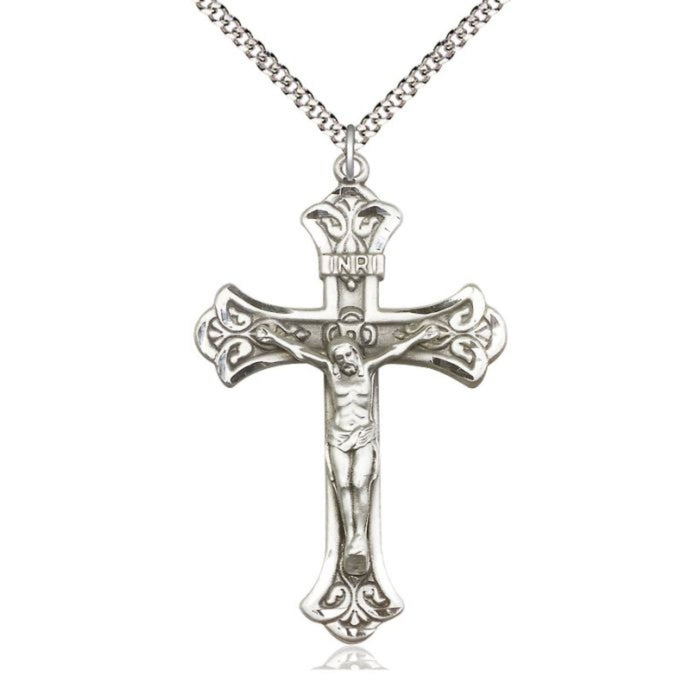 Crucifix with Flared Ends on 24" Chain