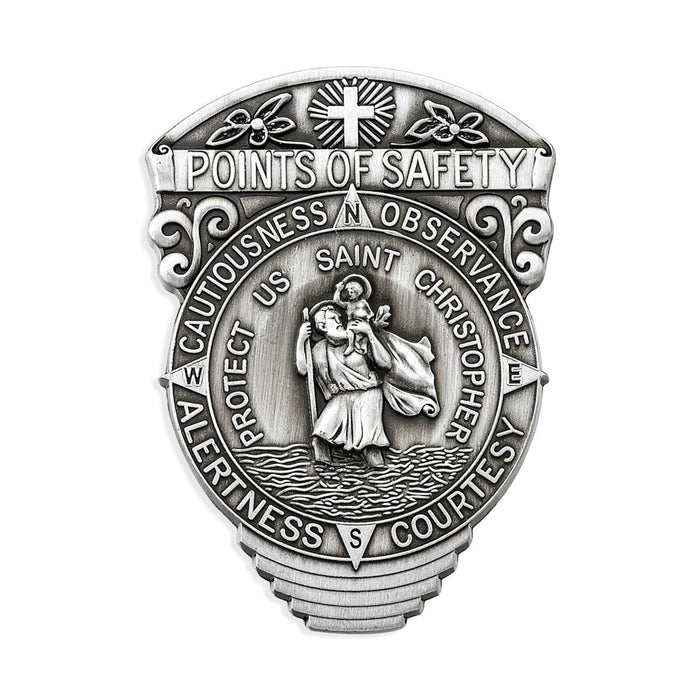 Saint Christopher Auto Visor Clip