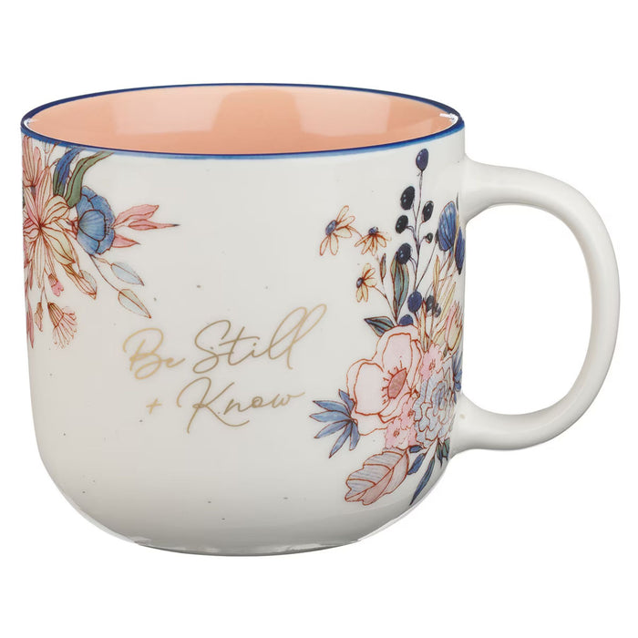 Coffee Mug Be Still and Know Peach Blossom