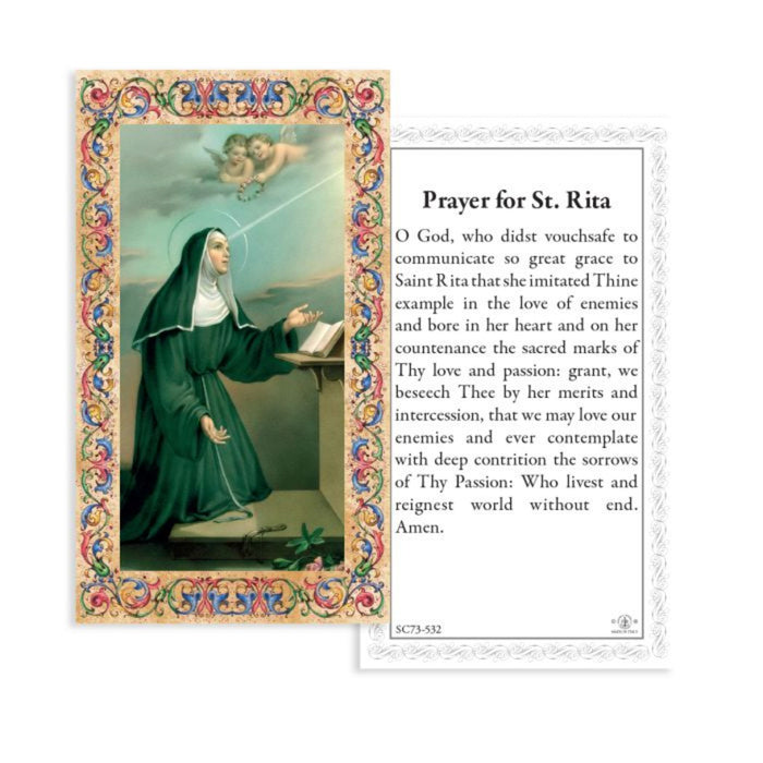 St Rita 4" Hand Painted Patron & Protector