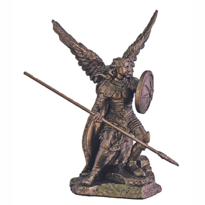 Archangel Raphael Statue in cold cast bronze 4"