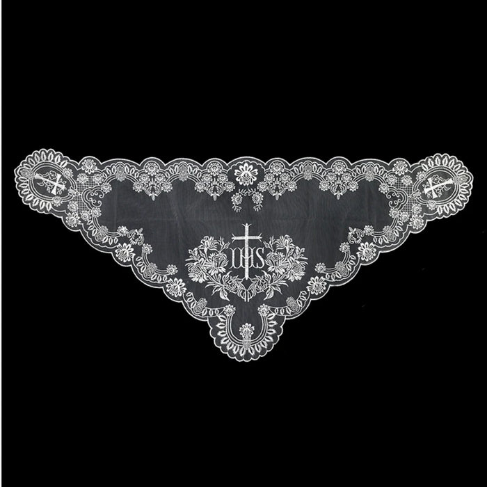 White IHS and Cross Chapel Veil