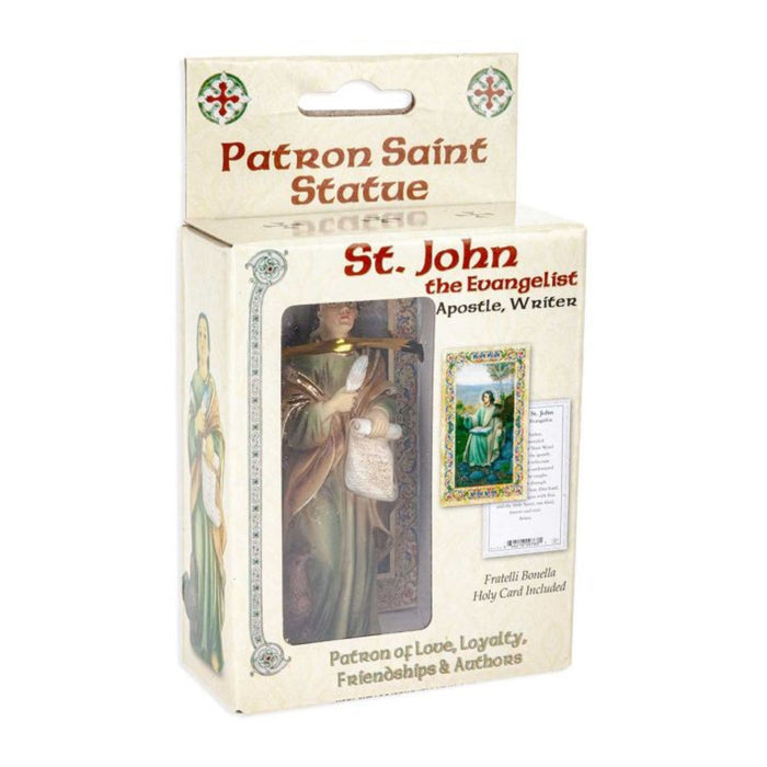 St John the Evangelist 4" Hand Painted Patron & Protector