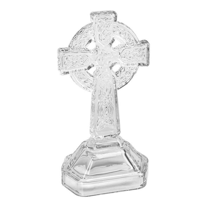Celtic Standing Cross 6.75" Glass