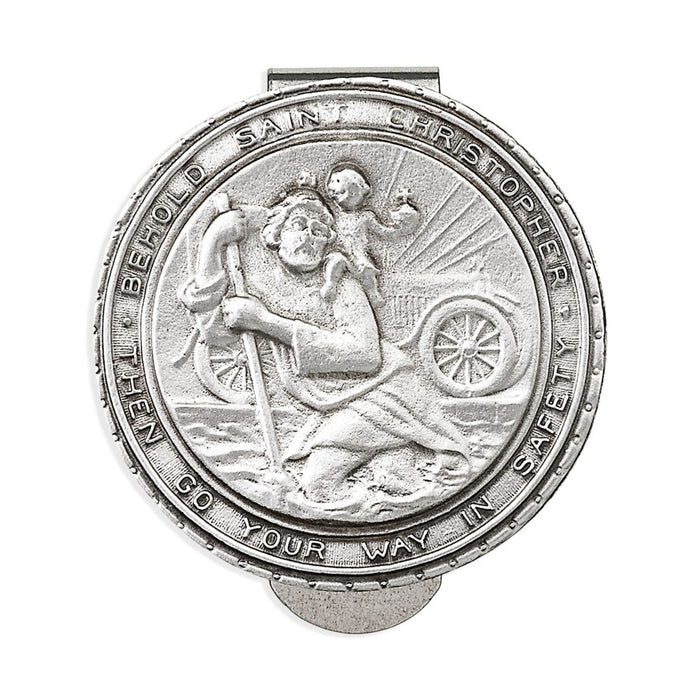 Saint Christopher Visor Clip