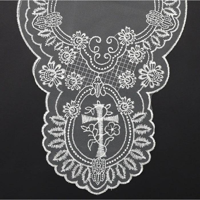 White IHS and Cross Chapel Veil