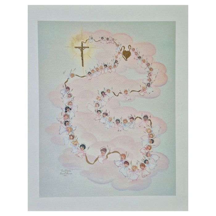 Angel Rosary Print