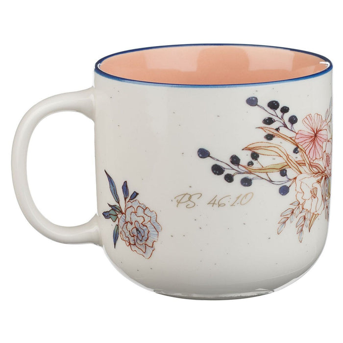 Coffee Mug Be Still and Know Peach Blossom