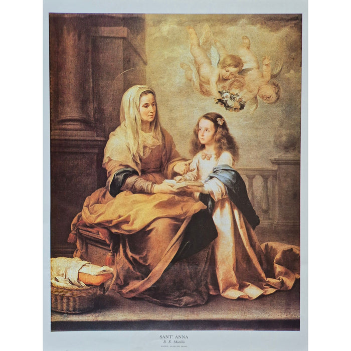 St Anne with Young Mary 14" x 18" Print