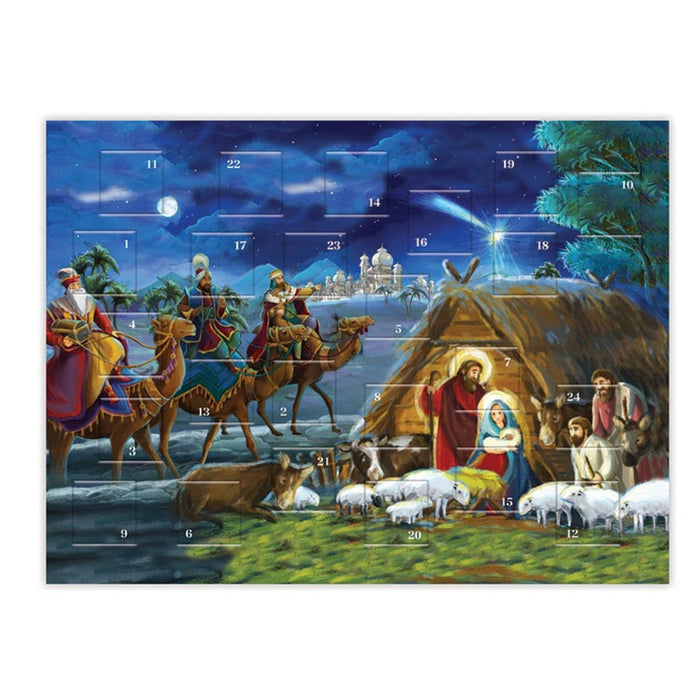 Advent Calendar Traditional Nativity Scene