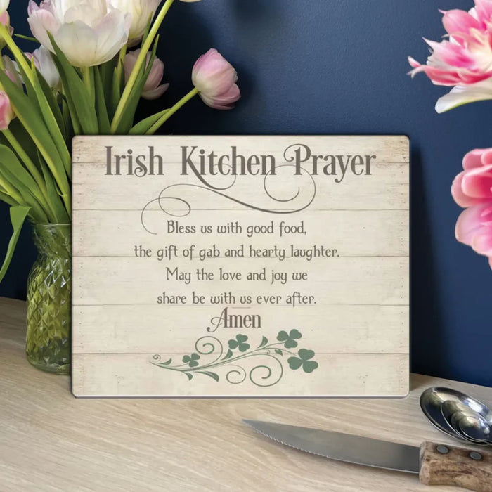 Mini Cutting Board Irish Kitchen Prayer