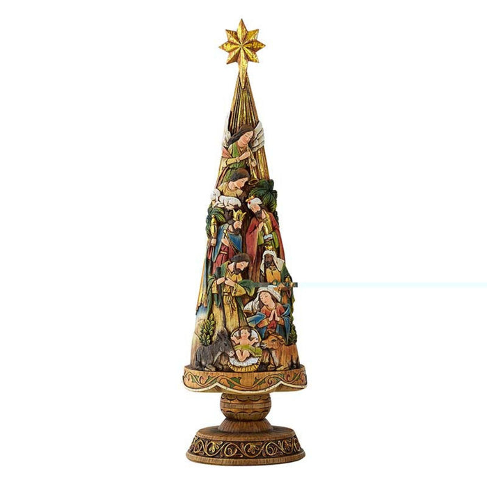 Nativity Christmas Tree Figurine 20.75" High