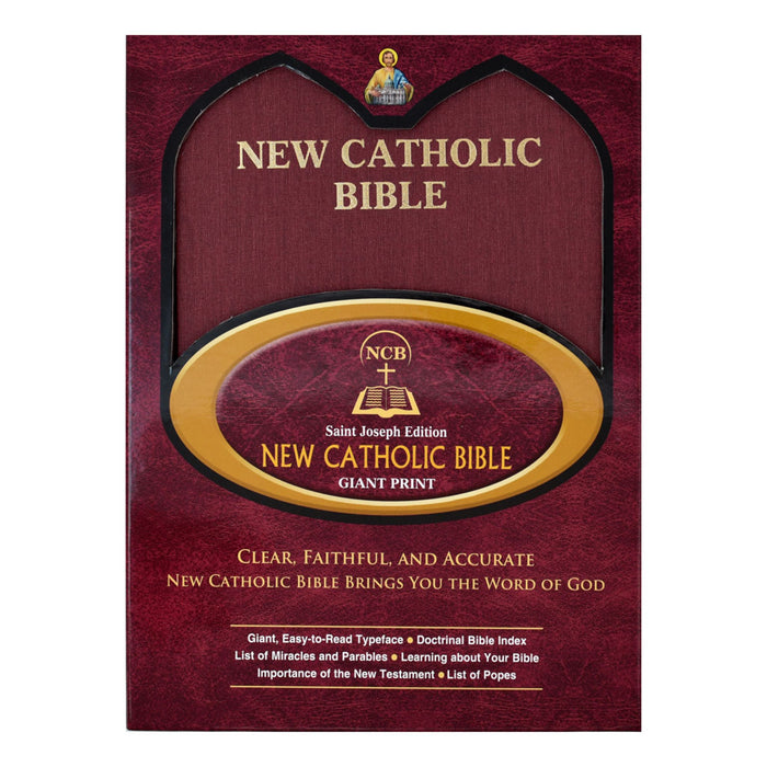 St. Joseph New Catholic Bible (Giant Type) Red Hardcover