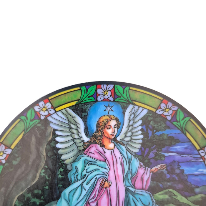 Guardian Angel Stained Glass Sun Catcher Window Sticker