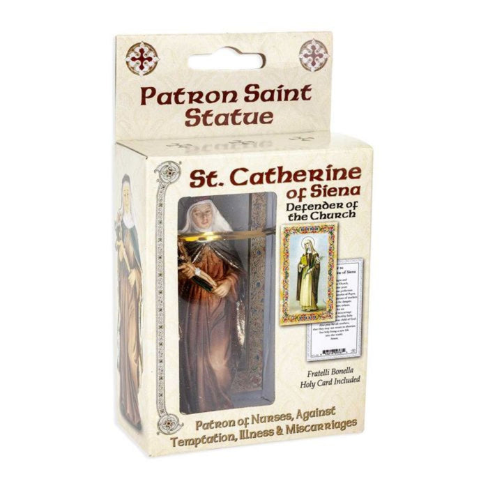 St Catherine of Siena 4" Hand Painted Patron & Protector