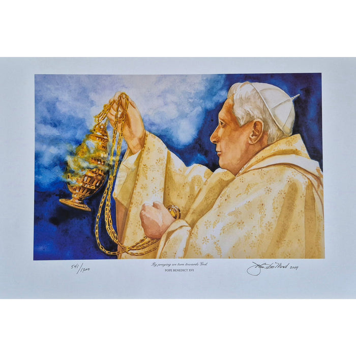 Pope Benedict XVI  12" x 19" Mat Print