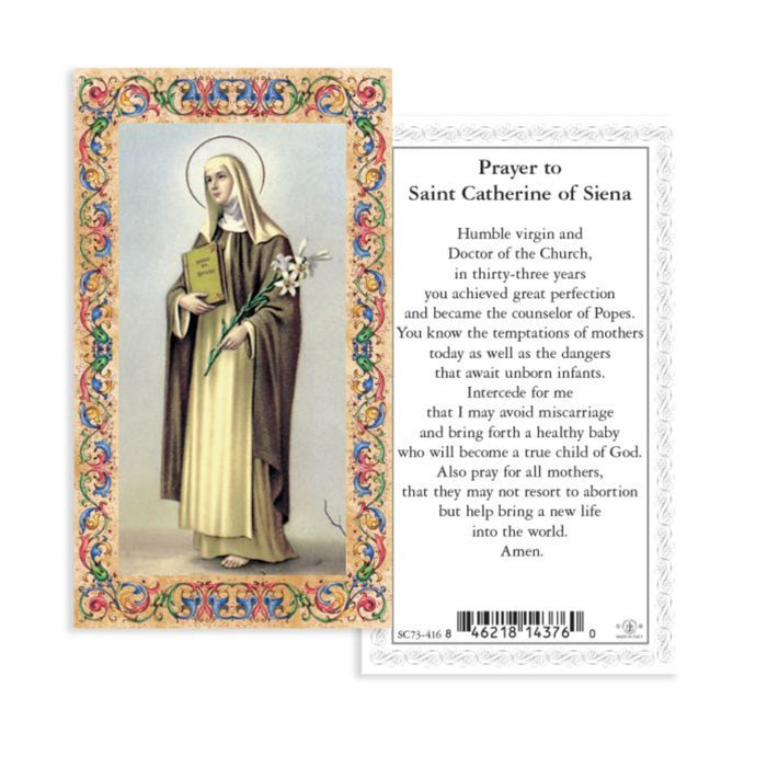 St Catherine of Siena 4" Hand Painted Patron & Protector
