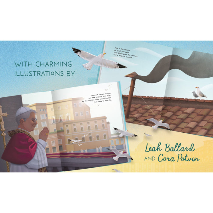 White Smoke, Two Gulls, and a Pope by Katie Warner