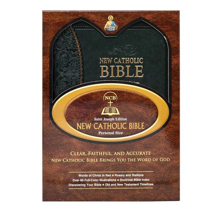St. Joseph New Catholic Bible in Green (Gift Edition-Personal Size)
