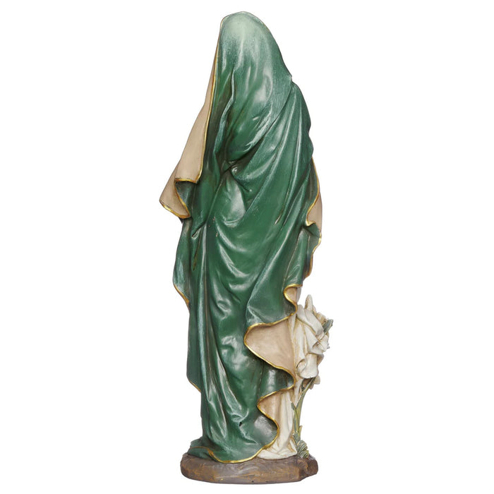 Madonna and Child with Lilies Statue