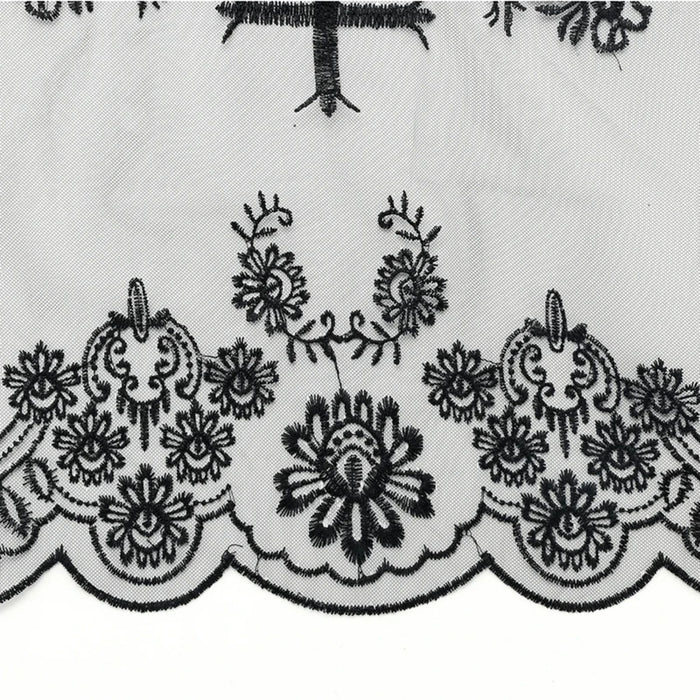 Black IHS and Cross Chapel Veil