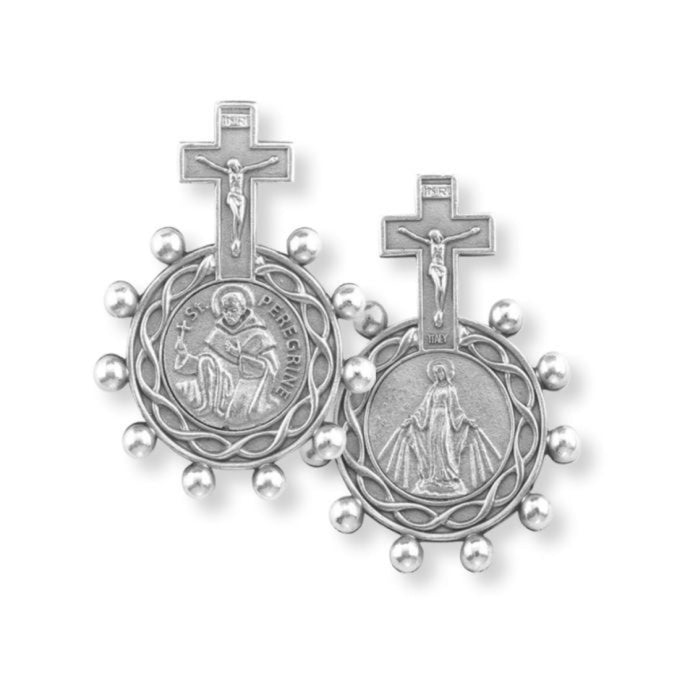 ROSARY  RING - ST PEREGRINE