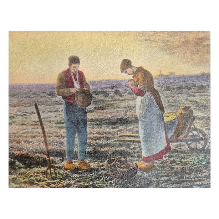 Vintage Frameable print on Artboard The Angelus