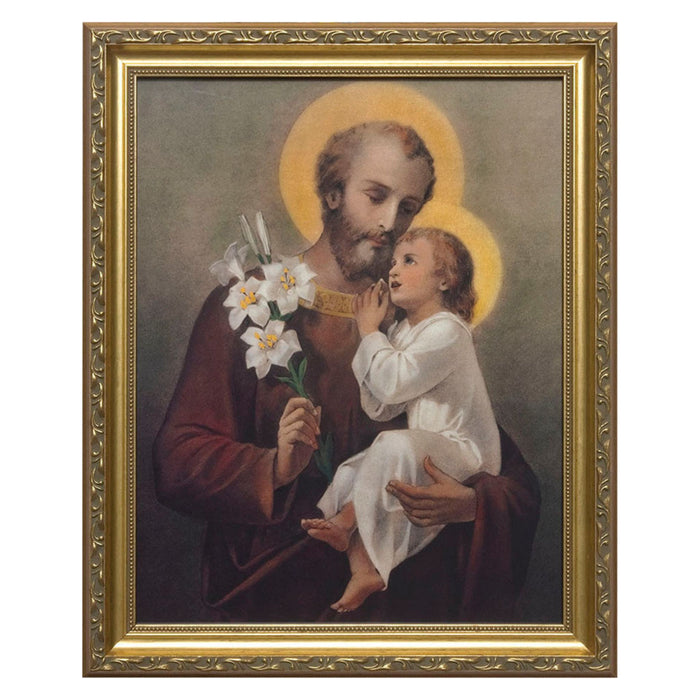 Young Saint Joseph 8" x 10" in Gold Frame