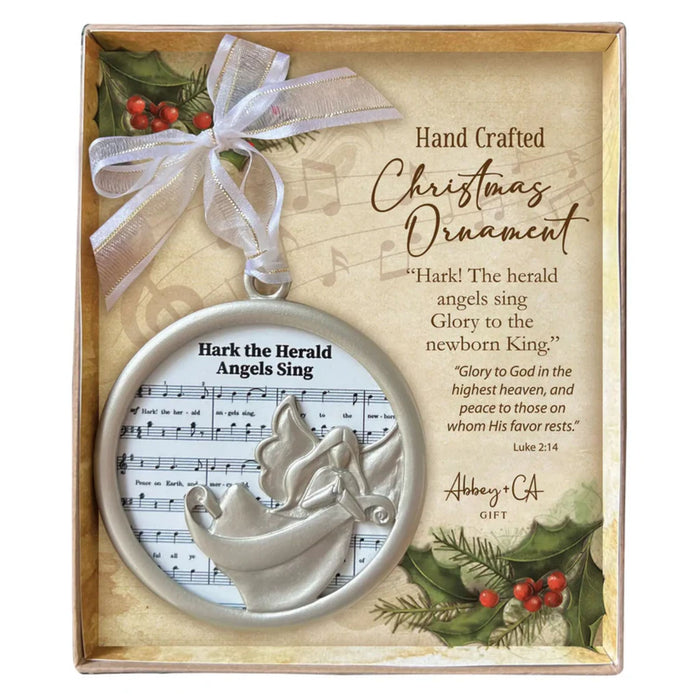 Christmas Carol Ornament "Hark the Herald"