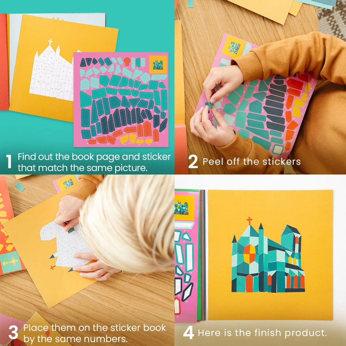 Pray by Sticker: Paint-by-Number Sticker Book