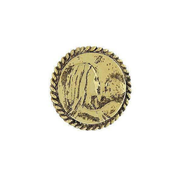 Tie Tack Madonna and Child Gold