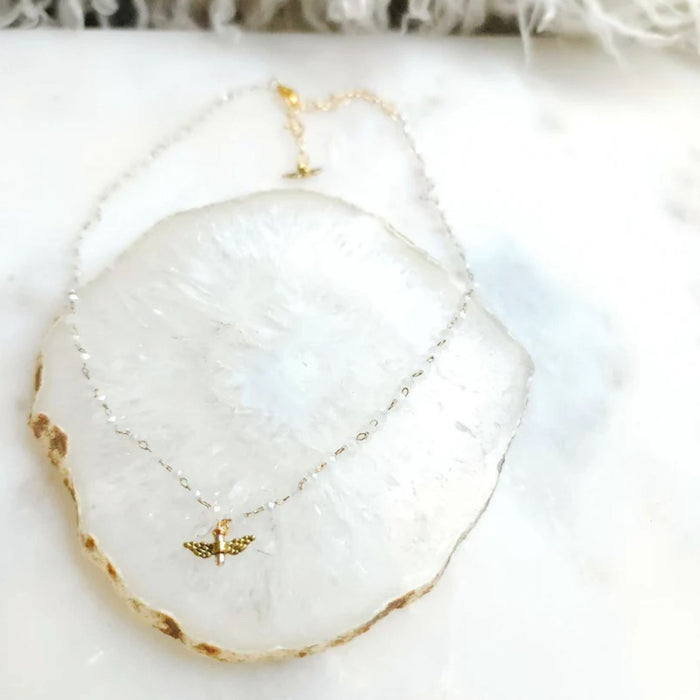Among Us Necklace Angel in Front