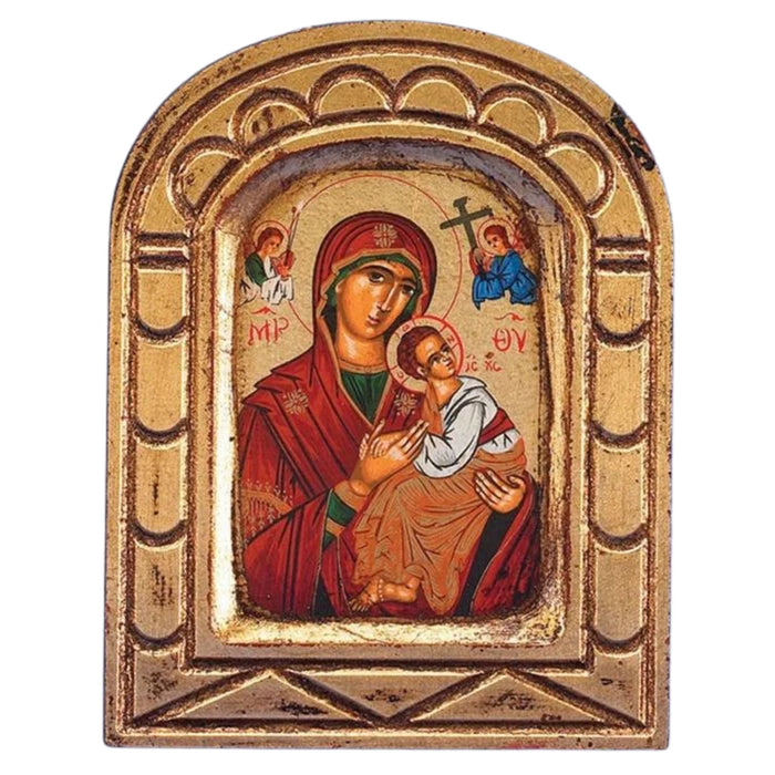 Icon of Our Lady of Perpetual Help Arched Gold Leaf