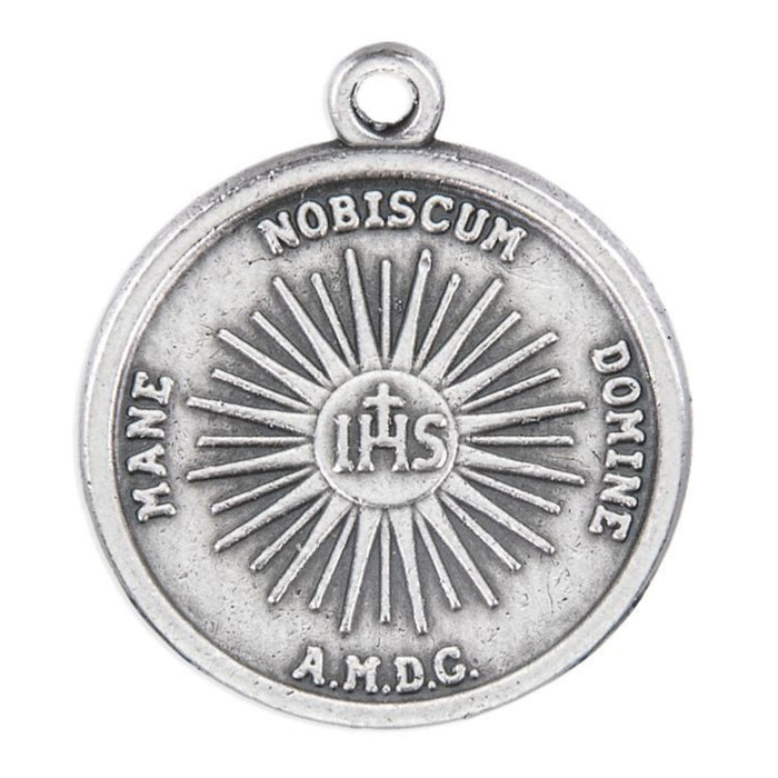 Holy Face of Jesus Medal in Antiqued Silver Finish