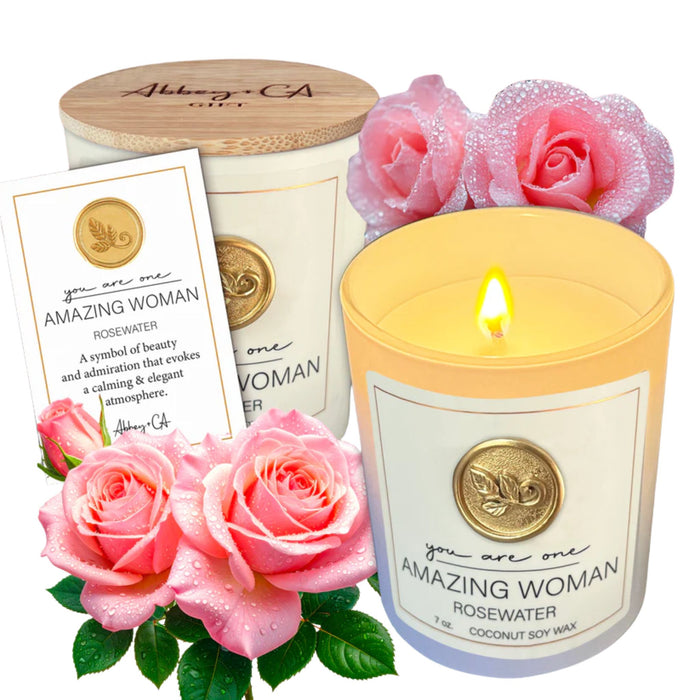 Amazing Woman Candle Rosewater Scent