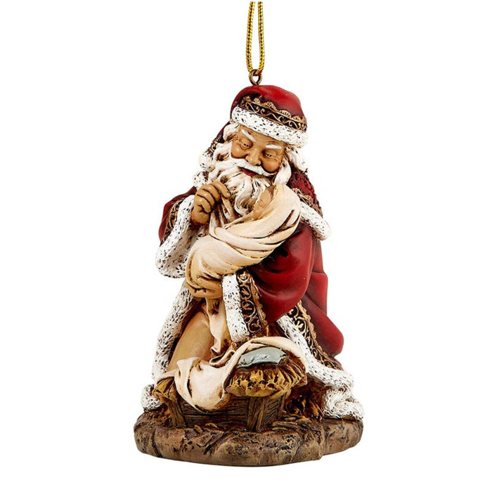 Adoring Santa Ornament 4.5" High