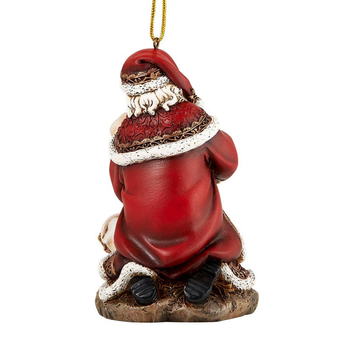 Adoring Santa Ornament 4.5" High
