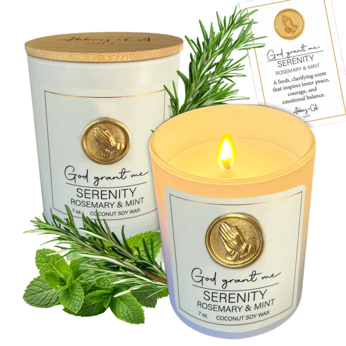 Serenity Candle Rosemary & Mint Scent