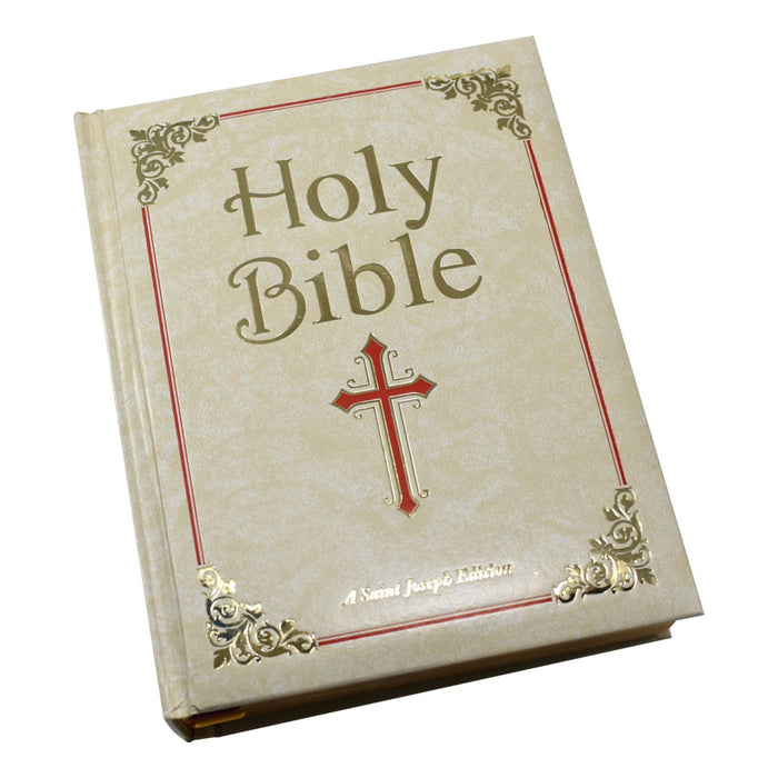 Family Bible New Catholic Version in Cream