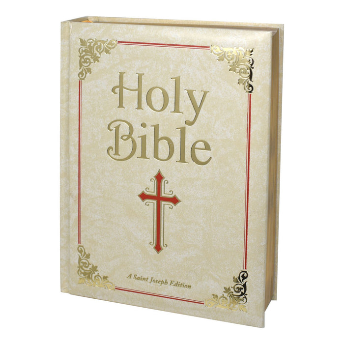 Family Bible New Catholic Version in Cream