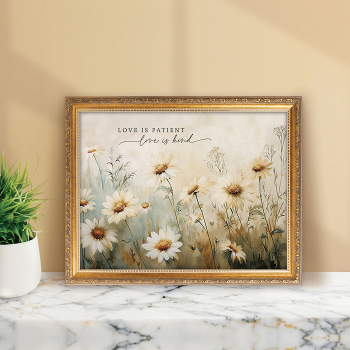 Love Is Patient Framed Art