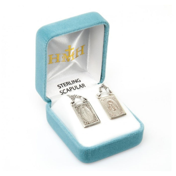 Scapular Sterling Silver Miraculous Medal