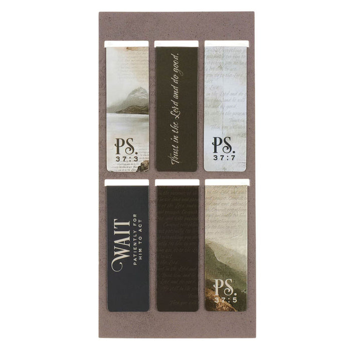 Magnetic Bookmark Set Still, Trust, Commit Scenic Nature