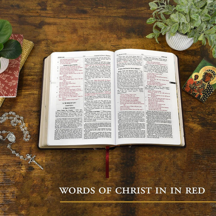 St. Joseph New Catholic Bible in Burgundy (Gift Edition-Personal Size)