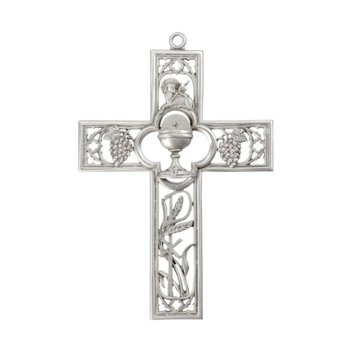 First Communion Genuine Pewter with Chalice Center