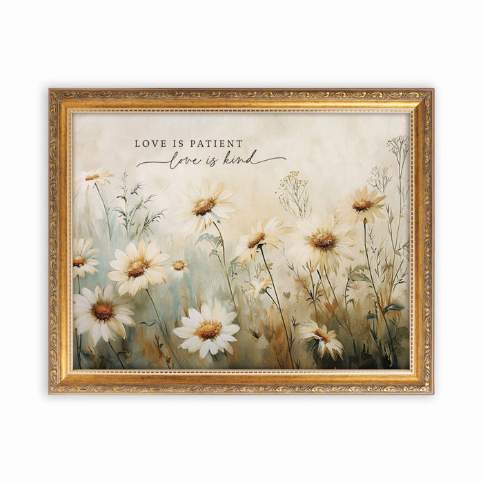 Love Is Patient Framed Art