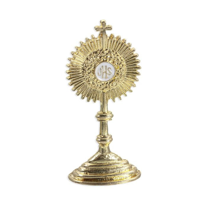 Standing Monstrance 2.5" Gold Stone Magnetic