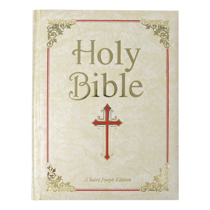Family Bible New Catholic Version in Cream