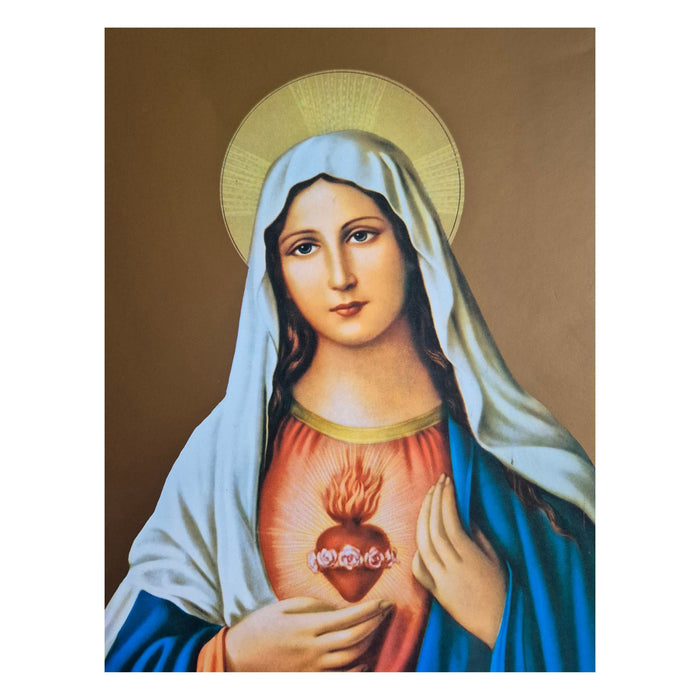 Sacred Hearts with Gold Background 11" x 14" Print