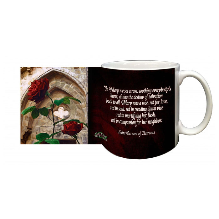 Coffee Mug In Mary We See A Rose